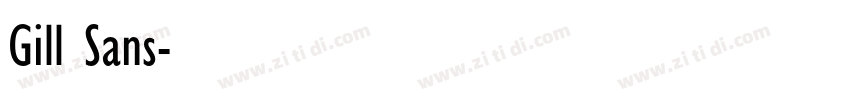 Gill Sans字体转换